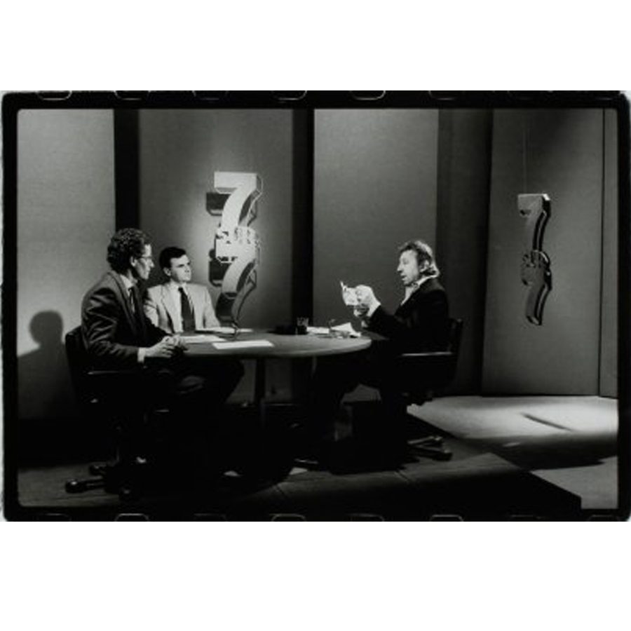 Serge Gainsbourg billet 500 francs plateau 7 sur 7 – Michel Giniès