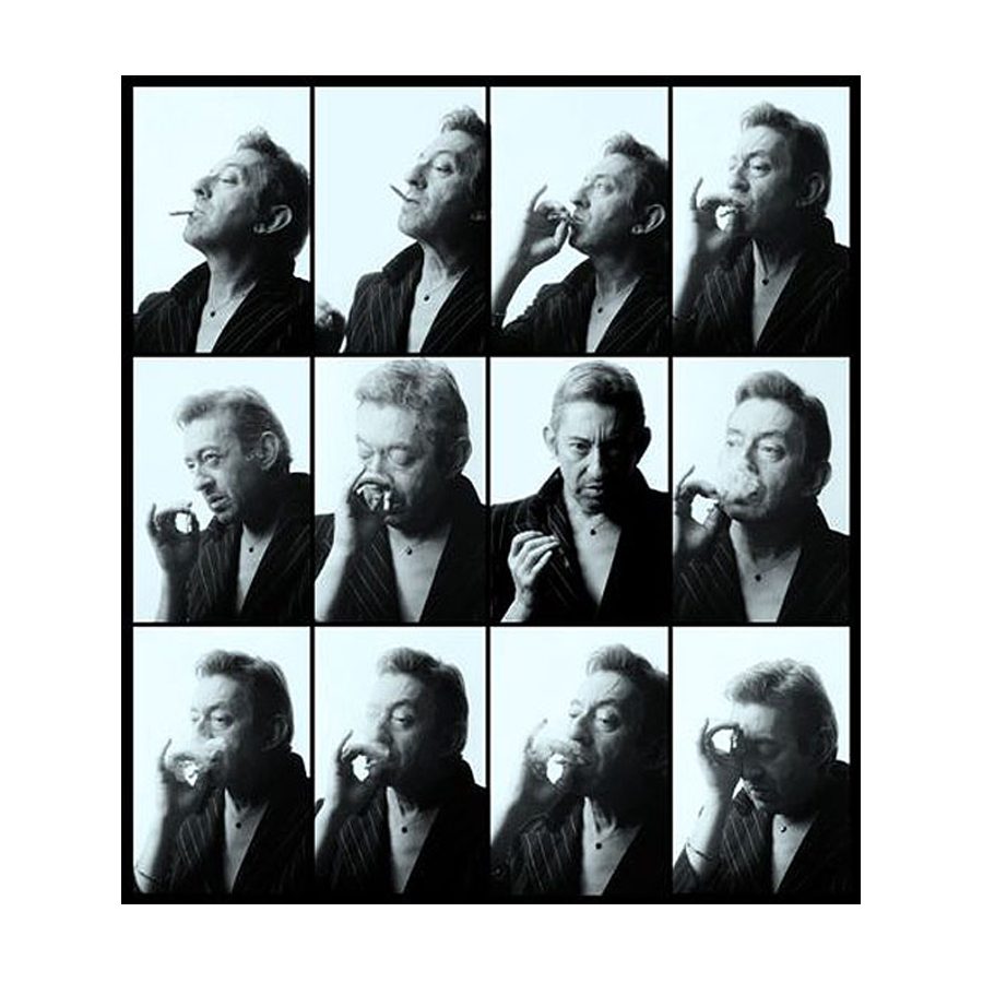 Serge Gainsbourg planche contact X12 cigarette Paris – Pierre Terrasson